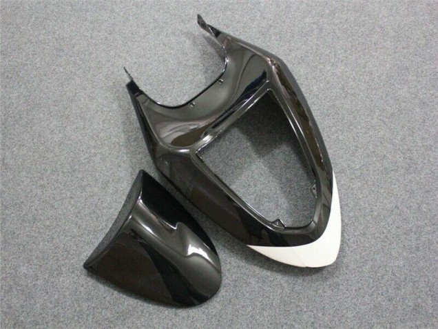 Preto Branco Abs Moto Plástico Kawasaki ZX6R 05-06 Preto Branco Abs Moto Plástico Kawasaki ZX6R 05-06