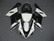 Preto Branco Abs Moto Plástico Kawasaki ZX6R 05-06 Preto Branco Abs Moto Plástico Kawasaki ZX6R 05-06