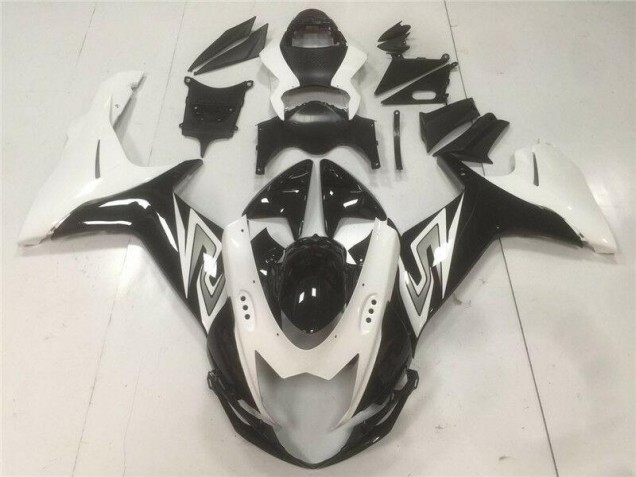 Preto Branco Abs Moto Plástico Suzuki GSXR 600 / 750 K11 11-21 Preto Branco Abs Moto Plástico Suzuki GSXR 600 / 750 K11 11-21