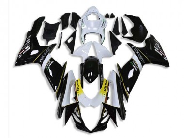 Preto Branco Abs Moto Plásticos Suzuki GSXR 600 / 750 K1 K2 K3 01-03