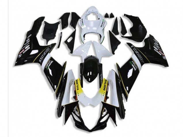Preto Branco Abs Moto Plásticos Suzuki GSXR 600 / 750 K1 K2 K3 01-03