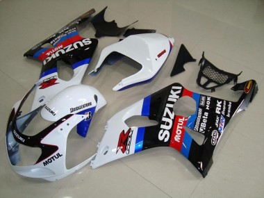Preto Branco Azul Carenagem Moto Suzuki GSXR 1000 K1 00-02