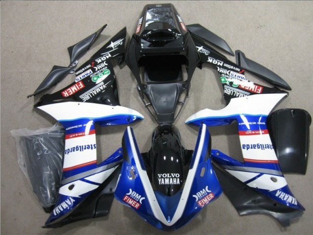 Preto Branco Azul Sterilgarda Volvo Carenagem Moto Honda CBR 1000RR 04-05 Preto Branco Azul Sterilgarda Volvo Carenagem Moto Honda CBR 1000RR 04-05