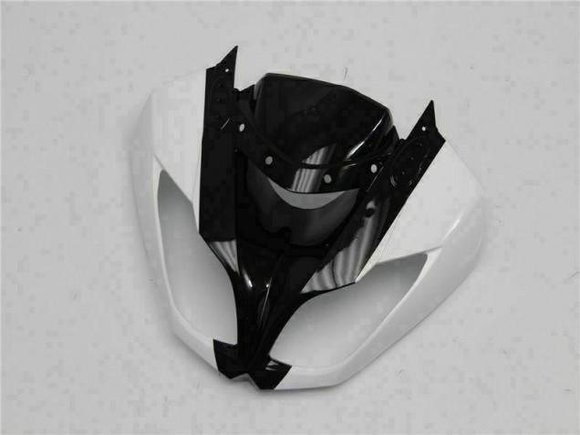 Preto Branco Carenagem Moto Kawasaki ZX6R 09-12 Preto Branco Carenagem Moto Kawasaki ZX6R 09-12
