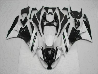 Preto Branco Carenagem Moto Kawasaki ZX6R 09-12