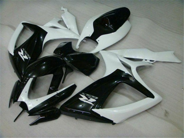 Preto Branco Carenagem Moto Suzuki GSXR 600 / 750 K6 06-07