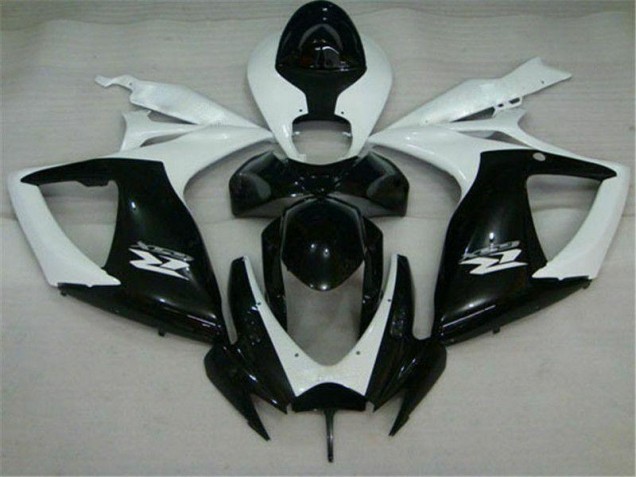 Preto Branco Carenagem Moto Suzuki GSXR 600 / 750 K6 06-07