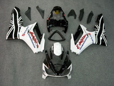 Preto Branco Carenagem Moto Triumph Daytona 675 Triple 09-12