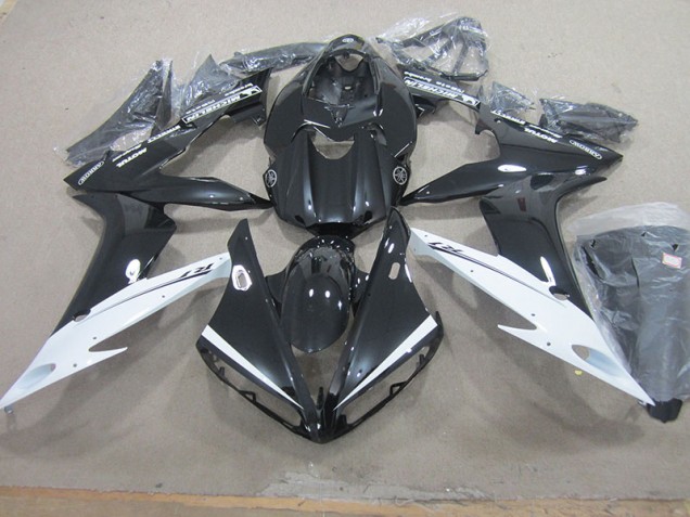 Preto Branco Carenagem Moto Yamaha R1 04-06 Preto Branco Carenagem Moto Yamaha R1 04-06