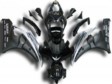 Preto Branco Carenagem Moto Yamaha R6 06-07