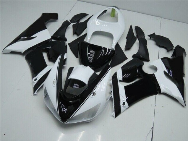 Preto Branco Carenagem & Plástico Moto Kawasaki ZX6R 05-06 Preto Branco Carenagem & Plástico Moto Kawasaki ZX6R 05-06