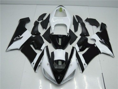 Preto Branco Carenagem & Plástico Moto Kawasaki ZX6R 05-06