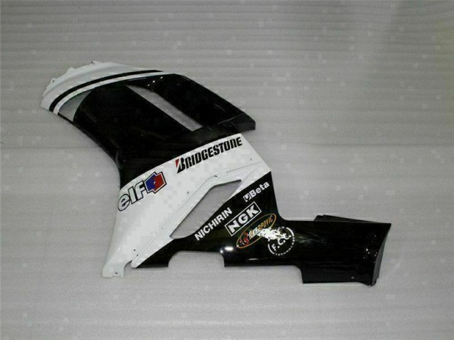 Preto Branco Carroçaria Moto Kawasaki ZX6R 07-08 Preto Branco Carroçaria Moto Kawasaki ZX6R 07-08