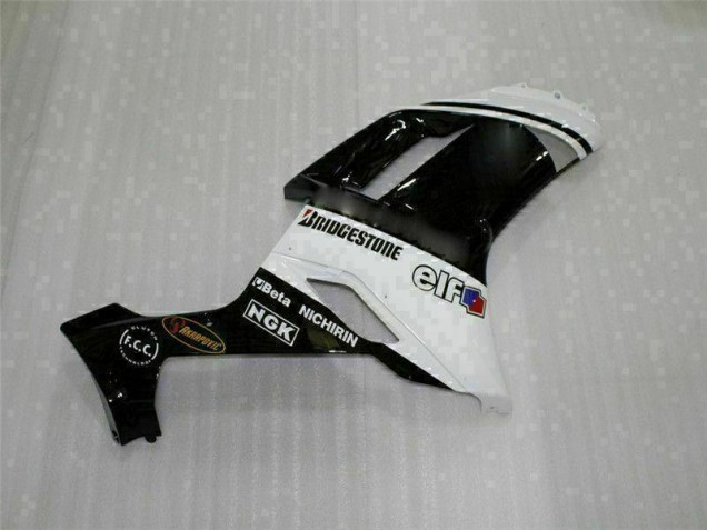 Preto Branco Carroçaria Moto Kawasaki ZX6R 07-08 Preto Branco Carroçaria Moto Kawasaki ZX6R 07-08