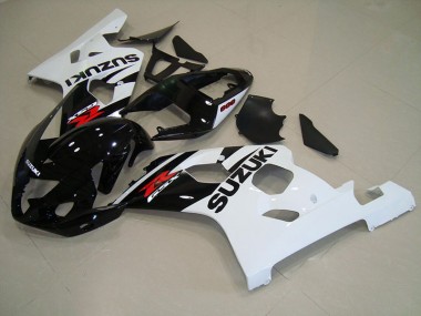Preto Branco Carroçaria Moto Suzuki GSXR 750 K4 04-05