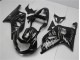 Preto Branco Chama Carenagem Moto Suzuki GSXR 600 / 750 K1 K2 K3 01-03 Preto Branco Chama Carenagem Moto Suzuki GSXR 600 / 750 K1 K2 K3 01-03