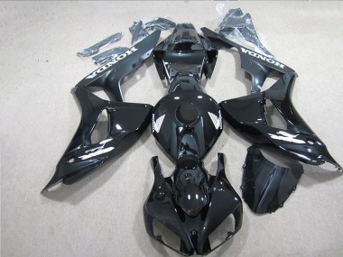 Preto Branco Decalque Carenagem Moto Honda CBR 1000RR 06-07
