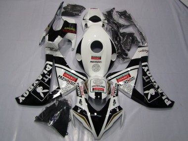 Preto Branco Denso Playboy Carenagem Moto Honda CBR 1000RR 08-11