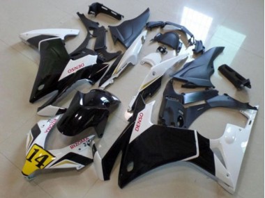 Preto Branco Denso Rizoma 14 Carenagem Moto Honda CBR 500RR 13-15