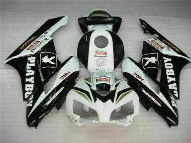 Preto Branco Kit Carenagem Moto Honda CBR 1000RR 04-05