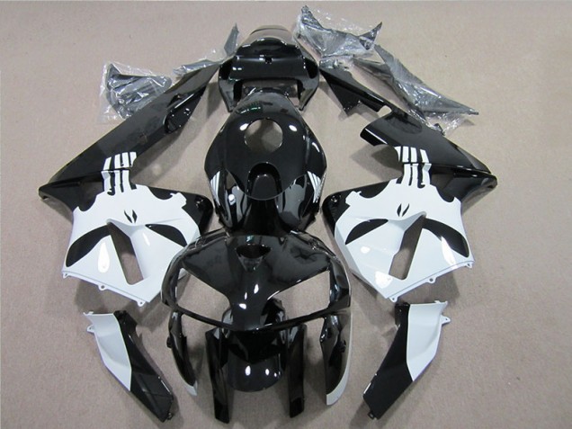Preto Branco Kit Carenagem Moto Honda CBR 600RR 05-06 Preto Branco Kit Carenagem Moto Honda CBR 600RR 05-06