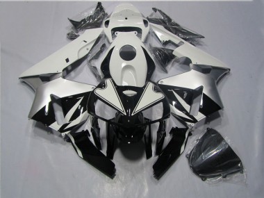 Preto Branco Kit Completo Carenagem Moto Honda CBR 600RR 05-06