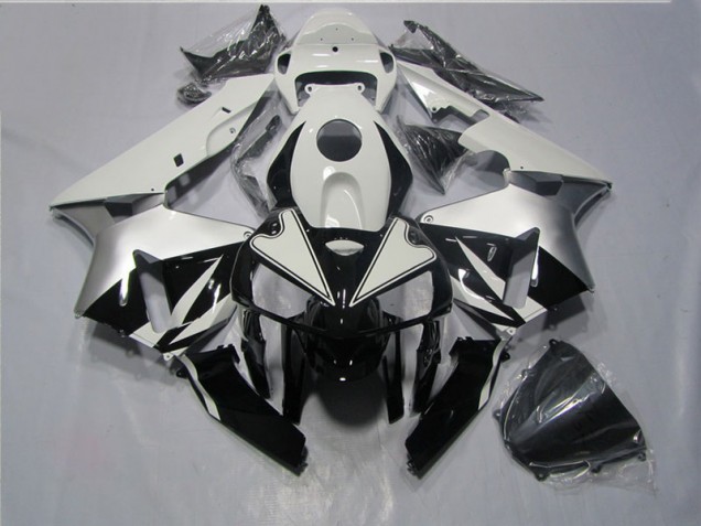 Preto Branco Kit Completo Carenagem Moto Honda CBR 600RR 05-06 Preto Branco Kit Completo Carenagem Moto Honda CBR 600RR 05-06