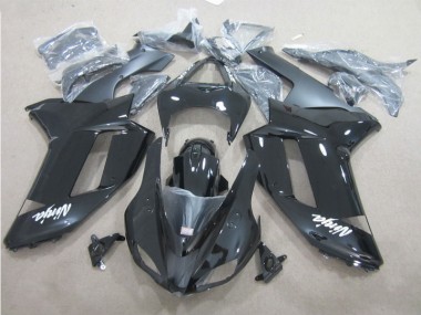 Preto Branco Kit Completo Carenagem Moto Kawasaki ZX6R 07-08