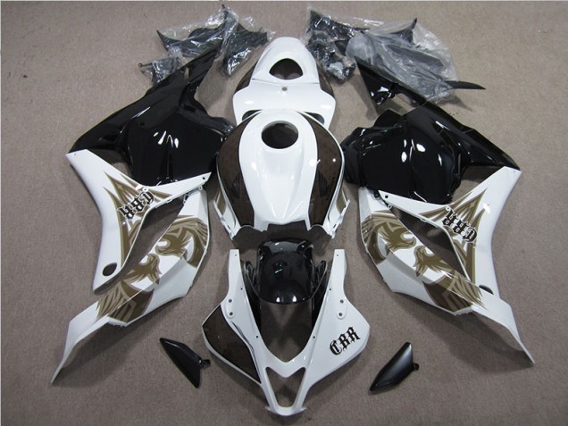 Preto Branco Kits Completo Carenagem Moto Honda CBR 600RR 09-12