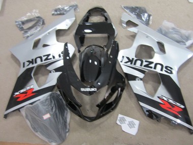 Preto Branco Moto Plástico Suzuki GSXR 750 K4 04-05