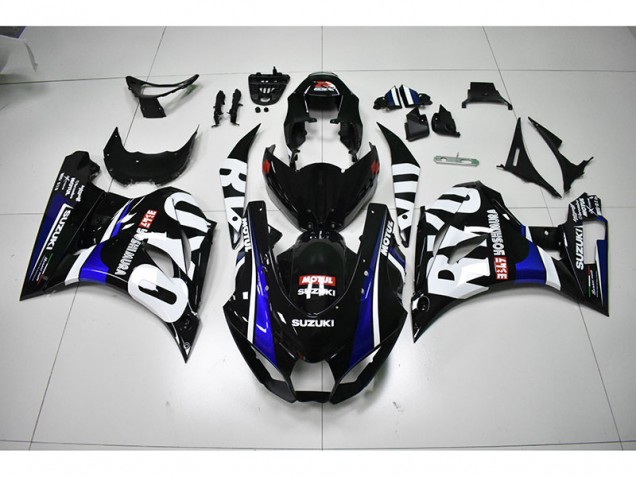 Preto Branco Motul Carenagem Moto Suzuki GSXR 1000 17-23 Preto Branco Motul Carenagem Moto Suzuki GSXR 1000 17-23
