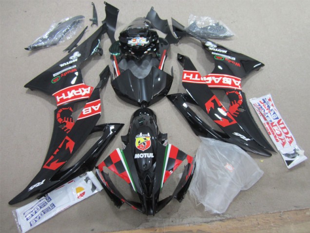 Preto Branco Motul Carenagem Moto Yamaha R6 08-16 Preto Branco Motul Carenagem Moto Yamaha R6 08-16