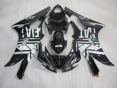 Preto Branco Motul Fiat Carenagem Moto Yamaha R6 06-07