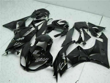 Preto Branco Ninja 636 Carenagem Moto Kawasaki ZX6R 09-12
