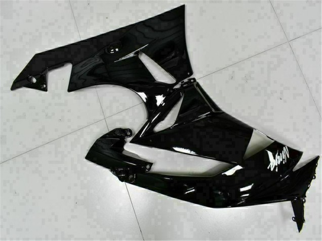 Preto Branco Ninja Carenagem Moto Kawasaki ZX6R 09-12 Preto Branco Ninja Carenagem Moto Kawasaki ZX6R 09-12