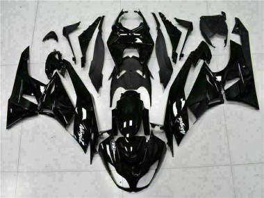 Preto Branco Ninja Carenagem Moto Kawasaki ZX6R 09-12