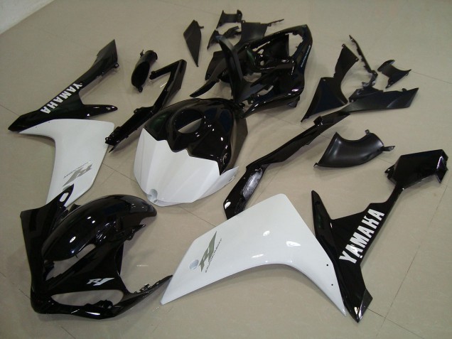 Preto Branco Ouro Carenagem Moto Yamaha R1 07-08 Preto Branco Ouro Carenagem Moto Yamaha R1 07-08