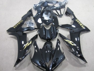 Preto Branco Ouro Decalque Carenagem Moto Yamaha R1 04-06