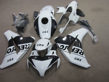 Preto Branco Repsol Carenagem Moto Honda CBR 1000RR 08-11