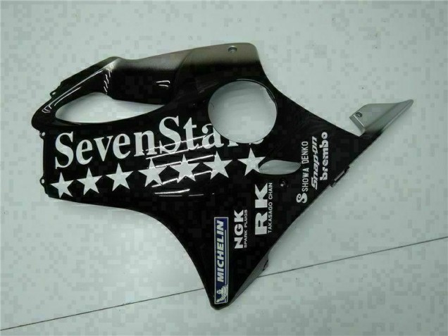 Preto Branco SevenStarss Carenagem Moto Honda CBR 600 F4i 01-03