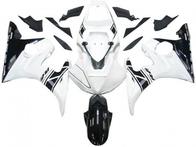 Preto Branco Tribal Carenagem Moto Yamaha R6 03-05 Preto Branco Tribal Carenagem Moto Yamaha R6 03-05