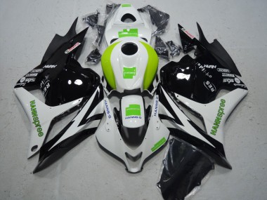 Preto Branco Verde Hannspree Abs Kits Carenagem Moto Honda CBR 600RR 09-12