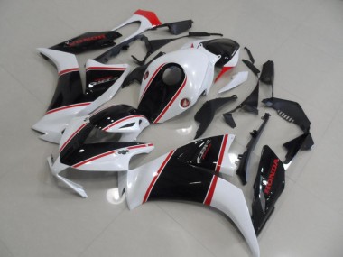 Preto & Branco & Vermelho Listra Carenagem Moto Honda CBR 1000RR 12-16