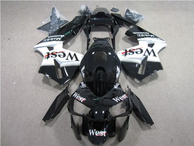 Preto Branco West Carenagem Moto Honda CBR 600RR 05-06