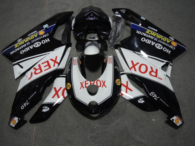 Preto Branco Xerox Carenagem Moto Ducati 749 05-06 Preto Branco Xerox Carenagem Moto Ducati 749 05-06