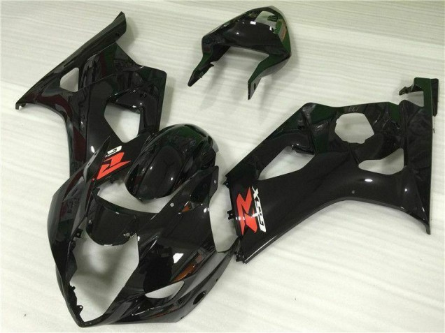 Preto Brilhante Abs Carenagem Moto Suzuki GSXR 1000 K3 03-04 Preto Brilhante Abs Carenagem Moto Suzuki GSXR 1000 K3 03-04