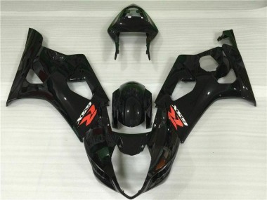 Preto Brilhante Abs Carenagem Moto Suzuki GSXR 1000 K3 03-04