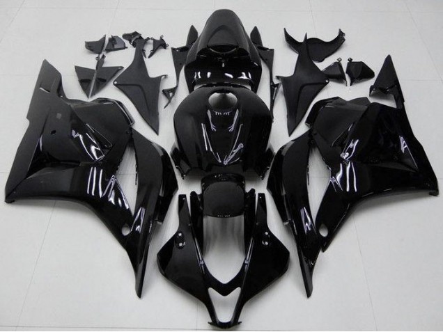 Preto Brilhante Carenagem Moto Honda CBR 600RR 09-12 Preto Brilhante Carenagem Moto Honda CBR 600RR 09-12