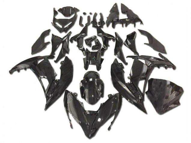 Preto Brilhante Carenagem Moto Kawasaki EX650 17-19 Preto Brilhante Carenagem Moto Kawasaki EX650 17-19