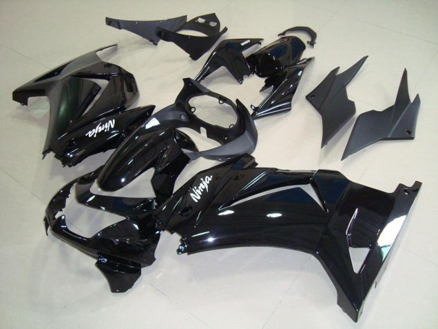 Preto Brilhante Carenagem Moto Kawasaki ZX 250R 08-12 Preto Brilhante Carenagem Moto Kawasaki ZX 250R 08-12